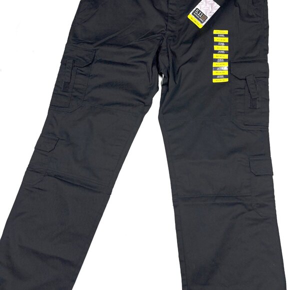 NEW NWT 5.11 Tactical Series EMS & Fire Black Twill Cargo Pants Mens 48 Unhemmed - Picture 3 of 10